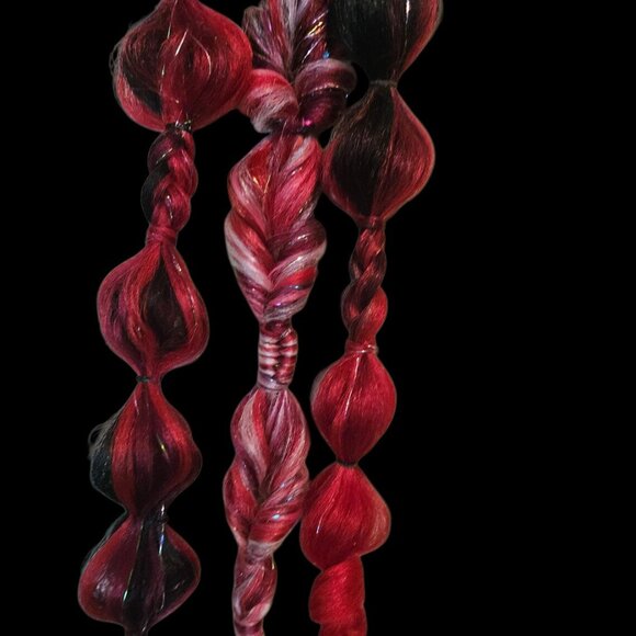 UV Glow reactive deluxe festival braid set 84-92 inch - Picture 7 of 9